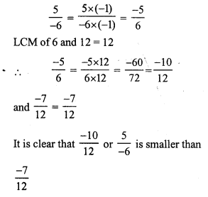 RS Aggarwal Solutions for Class 7 Maths Chapter 4–Rational Numbers Ex 4G Question 6