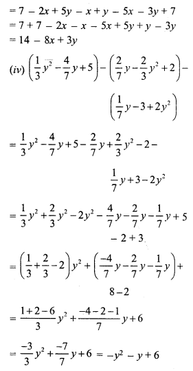 RS Aggarwal Solutions for Class 7 Maths Chapter 6–Algebraic Expressions Ex 6A Question 6