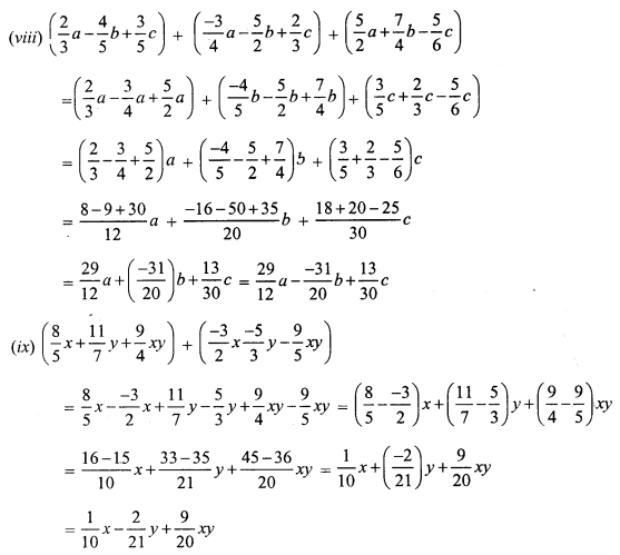 RS Aggarwal Solutions for Class 7 Maths Chapter 6–Algebraic Expressions Ex 6A Question 1