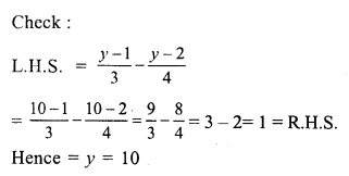 RS Aggarwal Solutions for Class 7 Maths Chapter 7–Linear Equations in One Variable Ex 7A Question 18