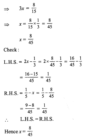 RS Aggarwal Solutions for Class 7 Maths Chapter 7–Linear Equations in One Variable Ex 7A Question 7