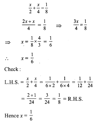 RS Aggarwal Solutions for Class 7 Maths Chapter 7–Linear Equations in One Variable Ex 7A Question 9