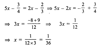 RS Aggarwal Solutions for Class 7 Maths Chapter 7–Linear Equations in One Variable Ex 7C Question 1