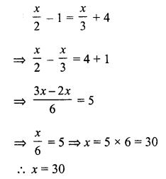 RS Aggarwal Solutions for Class 7 Maths Chapter 7–Linear Equations in One Variable Ex 7C Question 6