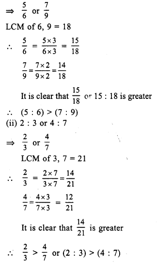 RS Aggarwal Solutions for Class 7 Maths Chapter 8–Ratio and Proportion  Ex 8A Question 24