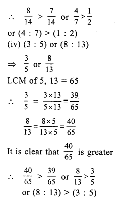 RS Aggarwal Solutions for Class 7 Maths Chapter 8–Ratio and Proportion  Ex 8A Question 24