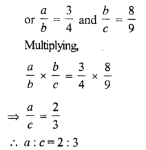 RS Aggarwal Solutions for Class 7 Maths Chapter 8–Ratio and Proportion  Ex 8C Question 1