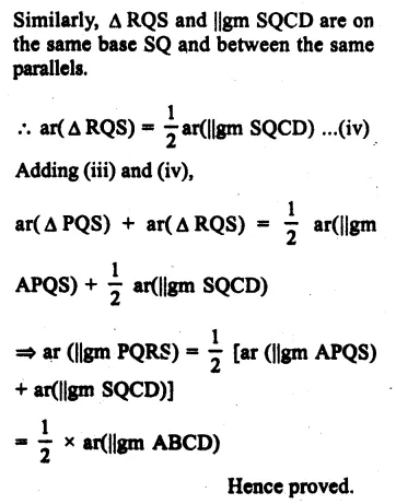 RS Aggarwal Solutions for Class 9 Maths Chapter 10–Area Question 21