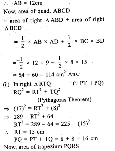 RS Aggarwal Solutions for Class 9 Maths Chapter 10–Area Question 5