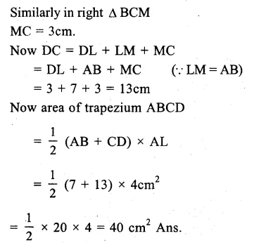 RS Aggarwal Solutions for Class 9 Maths Chapter 10–Area Question 6