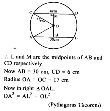 RS Aggarwal Solutions for Class 9 Maths Chapter 11–Circle Ex 11A Question 5