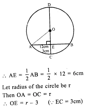 RS Aggarwal Solutions for Class 9 Maths Chapter 11–Circle Ex 11A Question 6