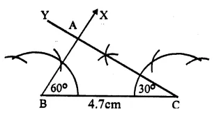 RS Aggarwal Solutions for Class 9 Maths Chapter 12–Geometrical Constructions Question 7