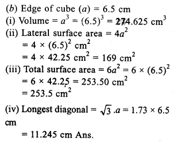 RS Aggarwal Solutions for Class 9 Maths Chapter 13–Volume and Surface Area Ex 13A Question 15