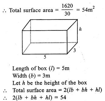 RS Aggarwal Solutions for Class 9 Maths Chapter 13–Volume and Surface Area Ex 13A Question 9