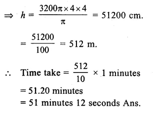 RS Aggarwal Solutions for Class 9 Maths Chapter 13–Volume and Surface Area Ex 13C Question 18