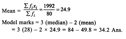 RS Aggarwal Solutions for Class 9 Maths Chapter 14–Statistics Ex 14H Question 10