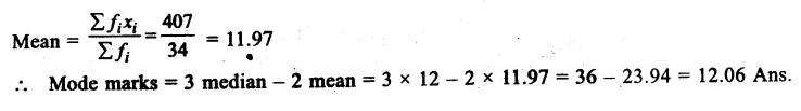 RS Aggarwal Solutions for Class 9 Maths Chapter 14–Statistics Ex 14H Question 7