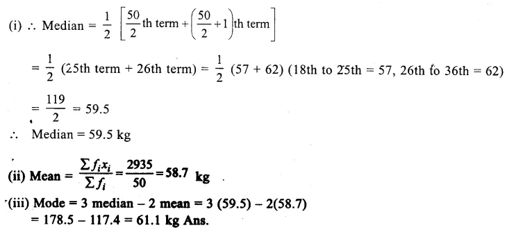 RS Aggarwal Solutions for Class 9 Maths Chapter 14–Statistics Ex 14H Question 9