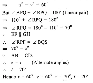 RS Aggarwal Solutions for Class 9 Maths Chapter 4–Lines and Triangles Ex 4A Question 15