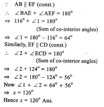 RS Aggarwal Solutions for Class 9 Maths Chapter 4–Lines and Triangles Ex 4A Question 4