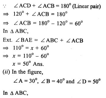 RS Aggarwal Solutions for Class 9 Maths Chapter 4–Lines and Triangles Ex 4A Question 17