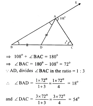 RS Aggarwal Solutions for Class 9 Maths Chapter 4–Lines and Triangles Ex 4A Question 19