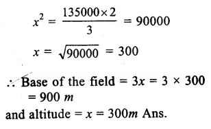 RS Aggarwal Solutions for Class 9 Maths Chapter 7–Areas Question 2