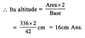 RS Aggarwal Solutions for Class 9 Maths Chapter 7–Areas Question 3
