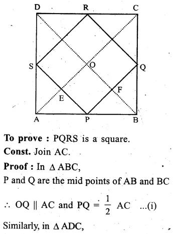 RS Aggarwal Solutions for Class 9 Maths Chapter 9–Quadrilaterals and Parallelograms Ex 9C Question 11
