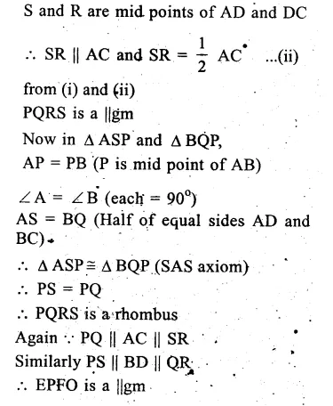 RS Aggarwal Solutions for Class 9 Maths Chapter 9–Quadrilaterals and Parallelograms Ex 9C Question 11