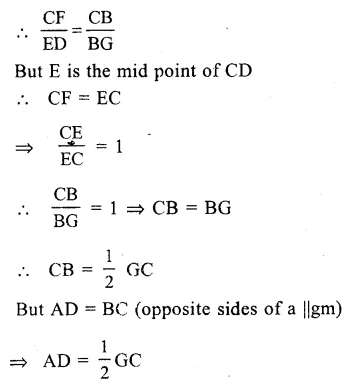 RS Aggarwal Solutions for Class 9 Maths Chapter 9–Quadrilaterals and Parallelograms Ex 9C Question 6