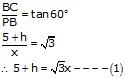 RS Aggarwal Solutions for Class 10 Maths Chapter 14–Height and Distance Exercise 14 Question 11