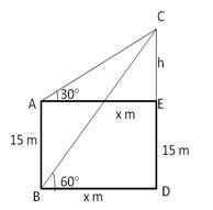 RS Aggarwal Solutions for Class 10 Maths Chapter 14–Height and Distance Exercise 14 Question 8