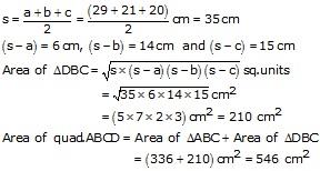 RS Aggarwal Solutions for Class 10 Maths Chapter 15–Perimeter and Areas of Plane Figures Exercise 15B Question 26