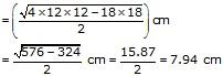 RS Aggarwal Solutions for Class 10 Maths Chapter 15–Perimeter and Areas of Plane Figures Exercise 15A Question 20