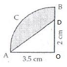 RS Aggarwal Solutions for Class 10 Maths Chapter 16–Areas of Circle, Sector and Segment Question 36