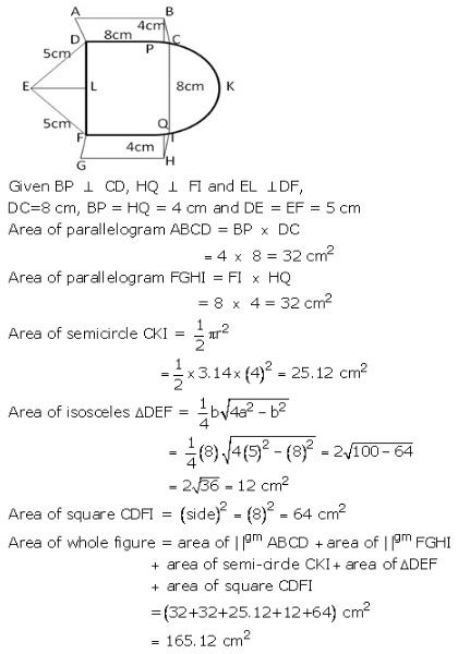 RS Aggarwal Solutions for Class 10 Maths Chapter 16–Areas of Circle, Sector and Segment Question 46