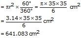 RS Aggarwal Solutions for Class 10 Maths Chapter 16–Areas of Circle, Sector and Segment Question 52
