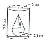 RS Aggarwal Solutions for Class 10 Maths Chapter 17–Volume and Surface Areas of Solids Question 14