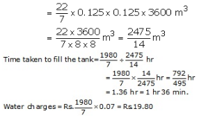 RS Aggarwal Solutions for Class 10 Maths Chapter 17–Volume and Surface Areas of Solids Question 17