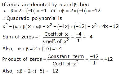 RS Aggarwal Solutions for Class 10 Maths Chapter 2–Polynomials Exercise 2A Question 10