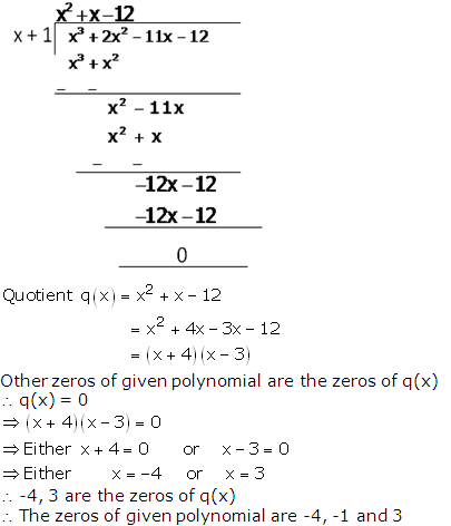 RS Aggarwal Solutions for Class 10 Maths Chapter 2–Polynomials Exercise 2B Question 11