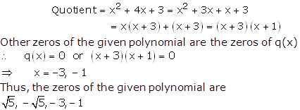 RS Aggarwal Solutions for Class 10 Maths Chapter 2–Polynomials Exercise 2B Question 18