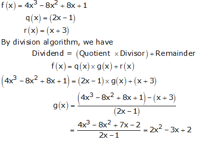 RS Aggarwal Solutions for Class 10 Maths Chapter 2–Polynomials Exercise 2B Question 5