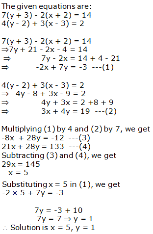RS Aggarwal Solutions for Class 10 Maths Chapter 3–Linear Equations In Two Variables Exercise 3B Question 14