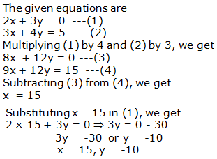 RS Aggarwal Solutions for Class 10 Maths Chapter 3–Linear Equations In Two Variables Exercise 3B Question 4