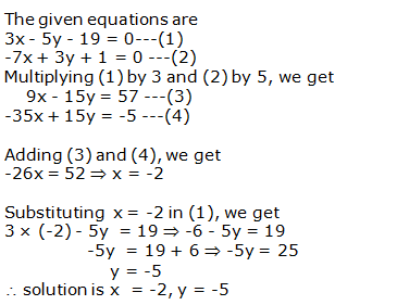 RS Aggarwal Solutions for Class 10 Maths Chapter 3–Linear Equations In Two Variables Exercise 3B Question 6