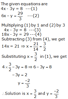 RS Aggarwal Solutions for Class 10 Maths Chapter 3–Linear Equations In Two Variables Exercise 3B Question 7