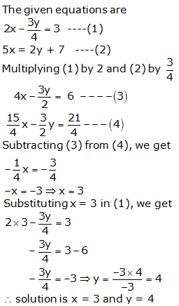 RS Aggarwal Solutions for Class 10 Maths Chapter 3–Linear Equations In Two Variables Exercise 3B Question 8